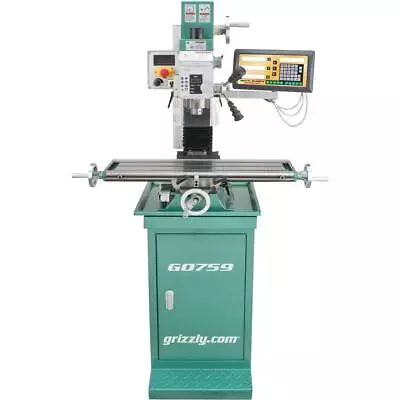 Buy Grizzly G0759 7  X 27  1 HP Mill/Drill With Stand And DRO • 3,610$