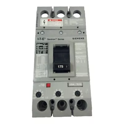 Buy Siemens HFD63B175 3 Pole 250 Amp 600 Volt 175 Amp Trip TESTED • 900$