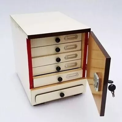Buy New Wooden Microscope Prepared Slide Storage Cabinet For 500 Slides • 140$