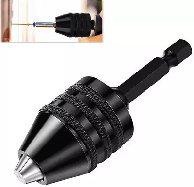 Buy Drill Chuck Adapter For Impact Driver 0.3-6.5Mm Keyless Quick Change Drill Chuc • 15.23$