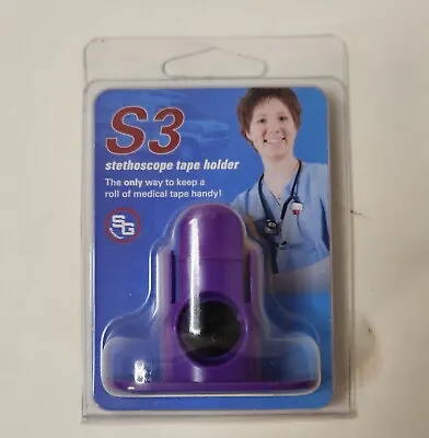 Buy S3 Stethoscope Tape Holder PURPLE - Nurse RN CRNA Gift Littmann 3M MDF ADC Omron • 7.99$
