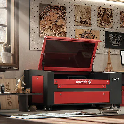 Buy OMTech 60W CO2 Laser Engraving Cutting Machine CO2 Engraver Cutter 16x24 In. • 1,849.99$