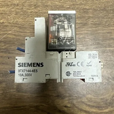 Buy Siemens,3TX7144-4E5,Contact Base W/3TX71 Relay • 21$