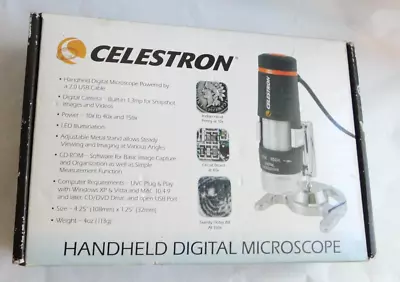 Buy Celestron Handheld Digital Microscope 150x Model #44302 ~ NEW • 49.99$