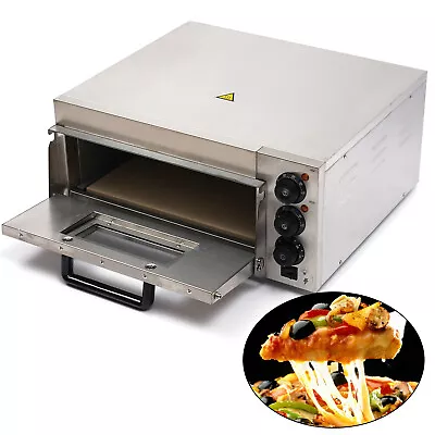 Buy Electric 1.5kw Pizza Oven Stainless Steel Ceramic Stone Fire Stone Oven 1 Layer • 169.58$