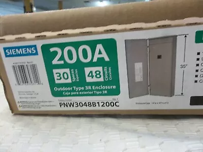 Buy Siemens 200Amp 30 Spaces 48 Circuits PN Series Main Breaker Outdoor Load Center • 345$