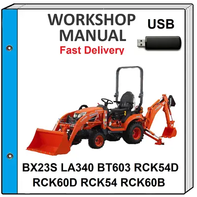 Buy Kubota Bx23s Tractor Service Repair Workshop Manual On Usb • 17.99$