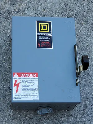 Buy Square D 30 Amps 30A General Duty Switch 240V !!! • 29.95$