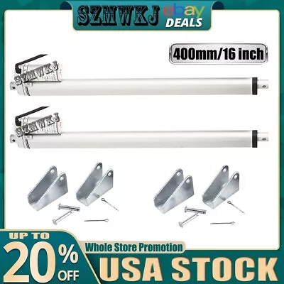 Buy 2x16  Linear Actuator 330lbs Max Lift 400mm 12V DC Motor &Brackets For Auto Lift • 114.99$