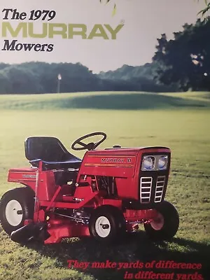 Buy Murray 1979 Lawn Garden Tractor & Implements Sales Brochure Catalog Manual • 76.99$