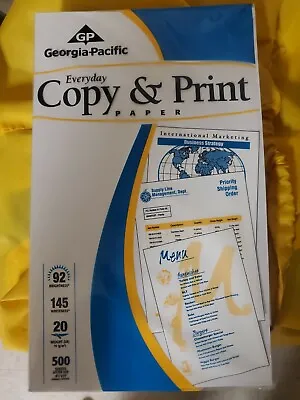 Buy Georgia Pacific Copy & Print 8.5”+14” Legal Paper 500 Sheet 20lbs 92 Bright • 23.50$
