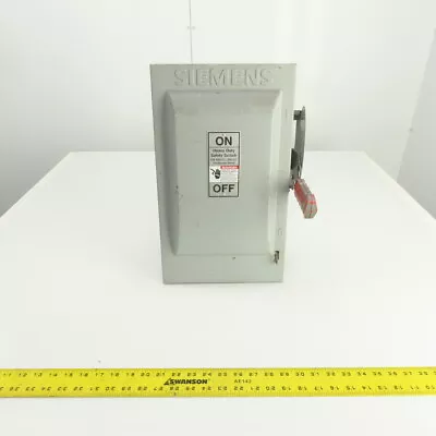 Buy Siemens HF362 60A 600V Heavy Duty Fusible Safety Disconnect Switch 50HP 600VDC • 49.99$
