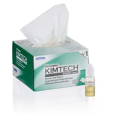 Buy Microscope Maintenance Kit Ultra-low Viscosity Immersion Oil And Kimwipes Wipers • 26.99$