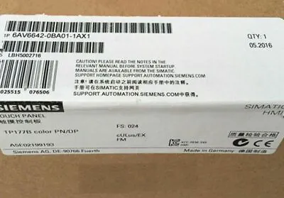 Buy Long Warranty Express New Siemens HMI 6AV6 642-0BA01-1AX1 6AV6642-0BA01-1AX1 • 579.99$