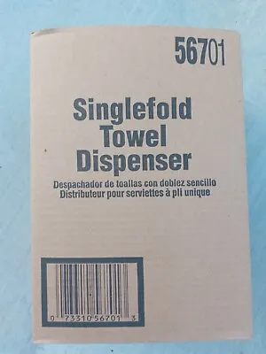 Buy New Georgia Pacific Singlefold Towel Dispenser, Steel, White (GPC56701) • 29.50$