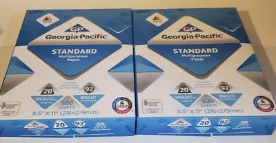 Buy GEORGIA PACIFIC COPY PRINTING PAPER LETTER 8.5 X 11 BRIGHT WHITE  2 REAMS • 18.99$