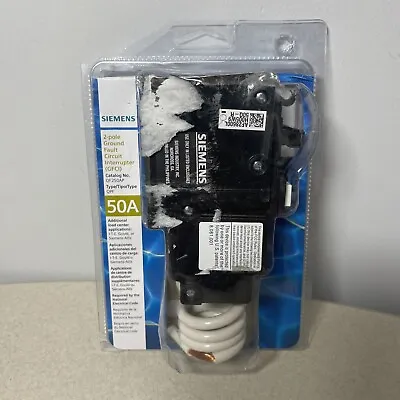 Buy Siemens QF250AP 50-Amp 2 Pole Ground Fault Circuit Interrupter  Breaker (OB) • 97.99$