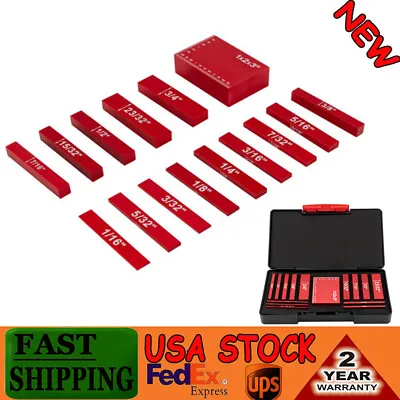 Buy Setup Blocks Woodworking Tools - 15-Piece Gauge Block Set With Precise • 35.01$