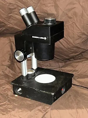Buy Bausch & Lomb Binocular Microscope Model Asz37l2 Illuminates **powers Up** Lot 2 • 50$