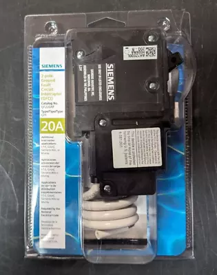 Buy Siemens 20A 2-Pole Ground Fault Circuit Interrupter (GFCI) QF220AP BRAND NEW • 79.95$