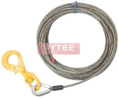 Buy 7/16 X75' Winch Cable Rope Tow Truck Rollback - Steel Core, 5,120 # WLL • 139.99$