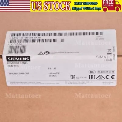 Buy New Siemens SIMATIC TP1200 Comfort Panel 6AV2124-0MC01-0AX0  6AV2 124-0MC01-0AX0 • 1,191.88$