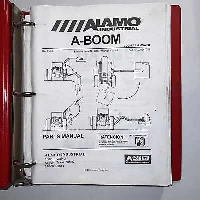 Buy Alamo A-Boom Mower Parts Manual    02924700P • 26.99$