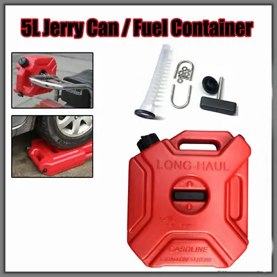 Buy 5L Plastic Jerry Cans Gas Container Diesel Fuel Tank Car Motorcycle + Lock Style • 41$