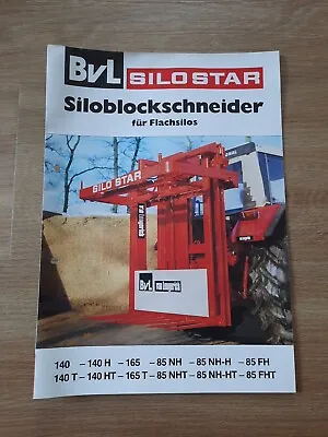 Buy Brochure BVL Silo Star Silo Block Cutter For Flat Silos 80s • 2.67$