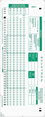 Buy Official Scantron Brand 882-E Answer Sheet. 25 Pack • 14.36$