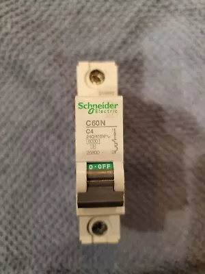 Buy Schneider Electric C60N C4 Circuit Breaker DIN Rail Mountable • 25$