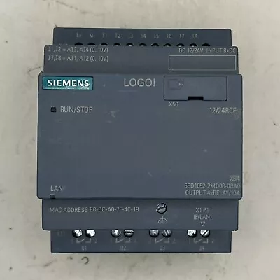 Buy Siemens Logo Module 6ED1052-2MD08-0BA0 OUTPUT 4xRELAY/10A • 79$