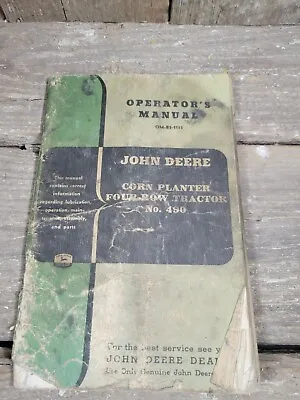 Buy John Deere 490 Corn Planter Four Row 4 Tractor Operator's Manual • 12$