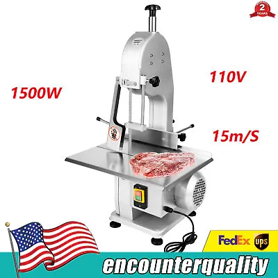 Buy 1500W Electric Bone Saw Machine Frozen Meat Saw Cutting Machine / Fish Slicer • 370.50$