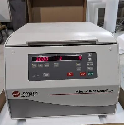 Buy Beckman Coulter Allegra X-22 Benchtop Centrifuge & SX4250 Rotor With Buckets • 1,699.99$