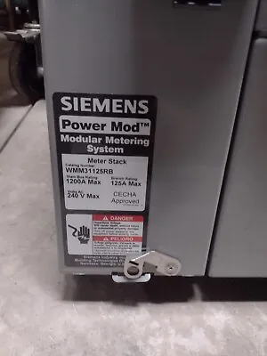 Buy Siemens Power Mod WMM31125RB Meter Stack 125 AMP 240V 1200A  • 2,200$