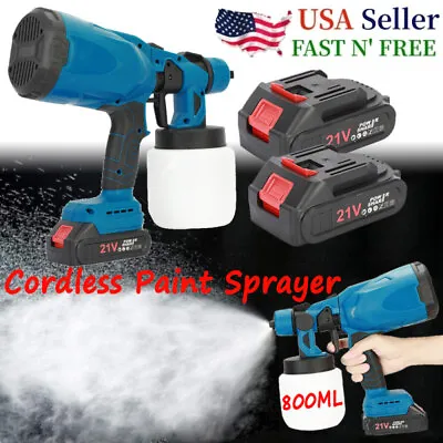 Buy Paint Sprayer 800ml Container 600W High Power Paint Sprayer For Home & Outdoors • 41.99$