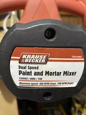 Buy Krause & Becker Paint / Mortar Mixer Item 69856 • 34.44$