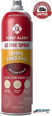 Buy First Alert EZ Fire Spray, Extinguishing Aerosol Spray, Battery Powered, AF400 R • 19.99$
