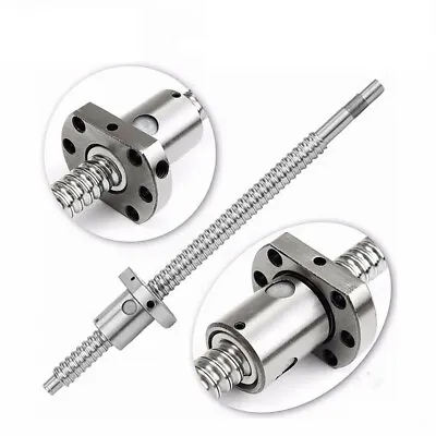 Buy SFU1204 Ball Screw Rod With Nut Low Noise 200mm -1550mm BK/BF CNC End Machined  • 54$