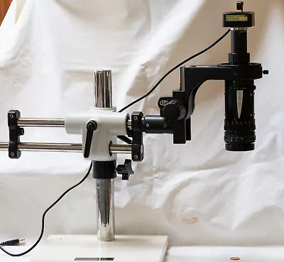 Buy LEICA Z6 APOZoom Macroscope Microscope On Double Arm Boom Stand W Digital Camera • 799$