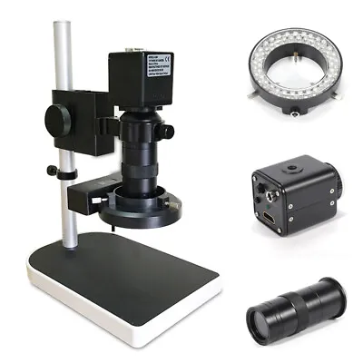 Buy 16MP 1080P 10X-180X HDMI Digital Industry Video Inspection Microscope Camera Set • 142.50$