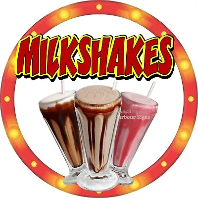 Buy Milkshakes DECAL Snacks Ice Cream Concession Food Truck Sticker C2 • 12.99$