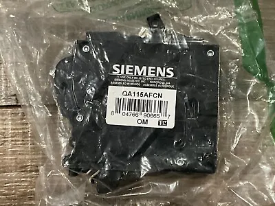 Buy 1x Siemens QA115AFCN Combo Type ARC Fault Circuit Breaker - 15A - 10Ka - 120V • 32.49$