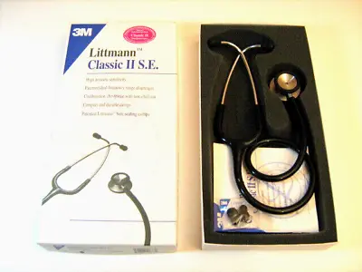 Buy 3M Littmann Classic II SE 28-Inch Black Stethoscope, Complete In Original Box • 59.99$