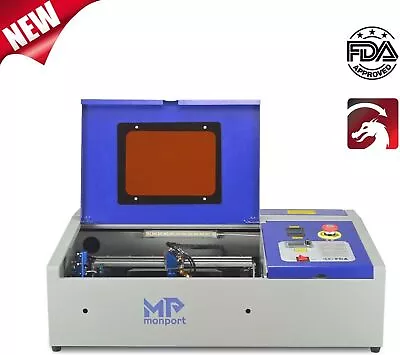 Buy Monport Lightburn 40W CO2 Laser Engraver CO2 Laser Engraver & Cutter (8  X 12 ) • 449$