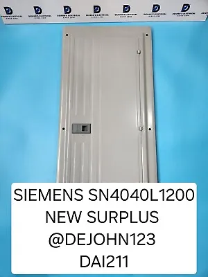 Buy Siemens Sn4040l1200 Main Lug, Indoor, 1-phase, 120/240v, 200a, New Surplus • 250$