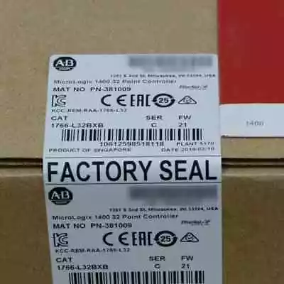 Buy New Sealed AB 1766-L32BXB SER C MicroLogix 1400 Controller 1766L32BXB • 475$