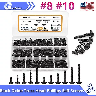Buy 425Pcs Phillips Wafer Head Self Tapping/Drilling Screws Kit 410 Stainless Steel • 24.39$