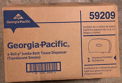 Buy Georgia-Pacific 59209 Translucent Smoke Jumbo Two Roll Bathroom Tissue Dispenser • 24.99$